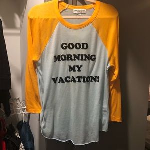 Good Morning My Vacation Wildfox Tee M